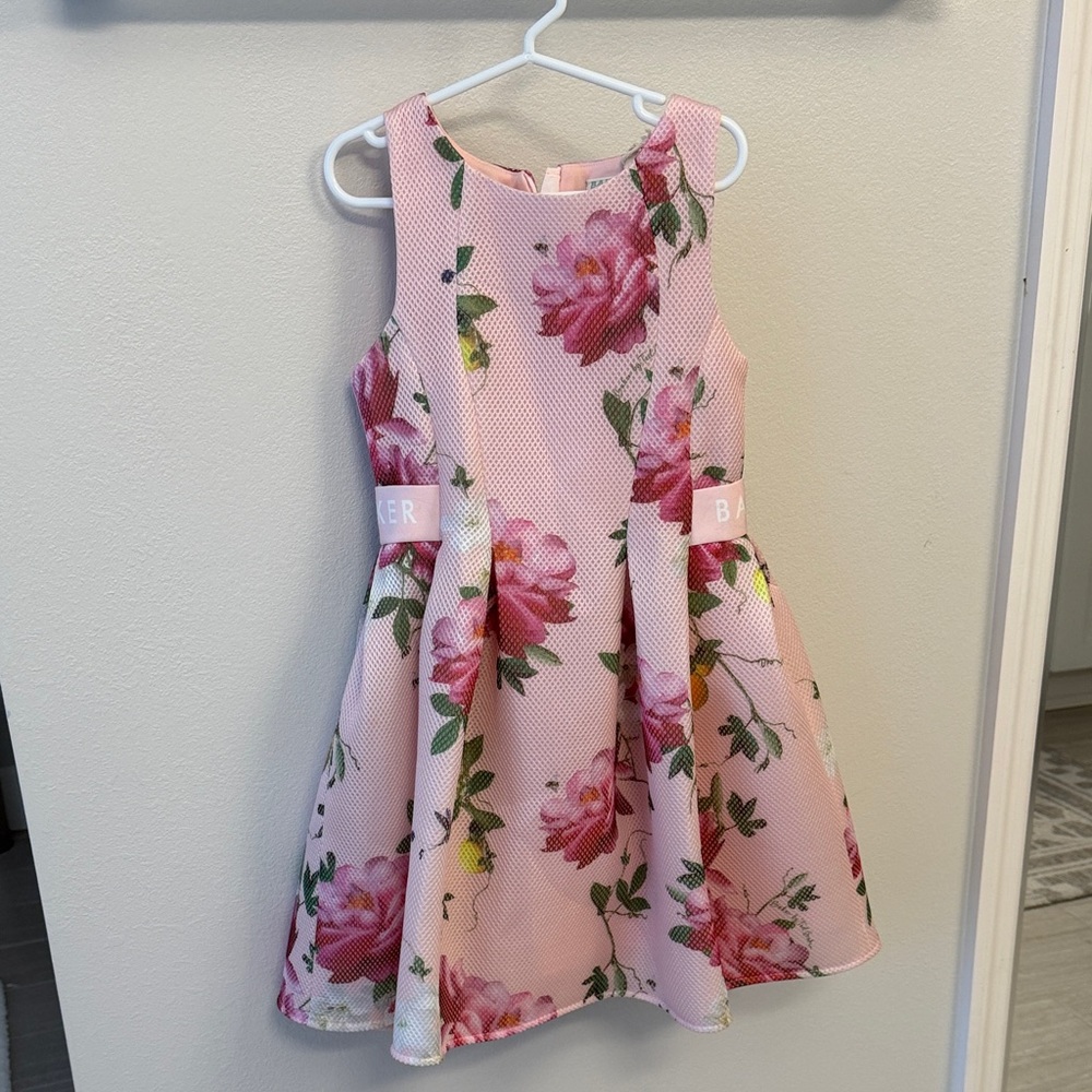 Ted Baker Pink Floral Kids Dress